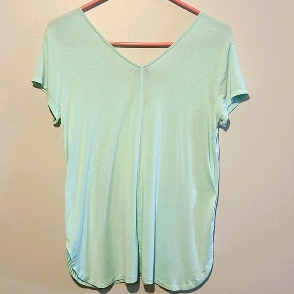 Anthro Bordeaux V-neck Blouse - Picture 3 of 6